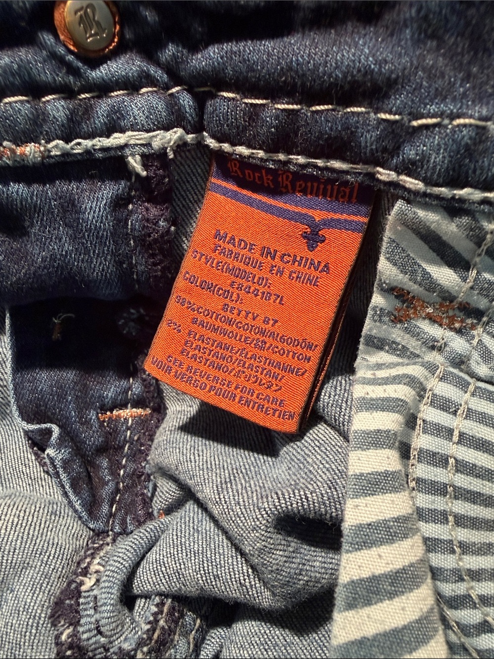 Rock Revival Betty Bootcut Women’s Jeans Designed in USA Mid Rise Size 30 - Picture 14 of 16